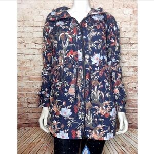 Columbia Women's Floral Utility Jacket - Navy and Multicolor